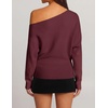 image:imageZESICA Womens Fall Winter Off Shoulder Sweaters Elegant Pullover TopsBurgundy