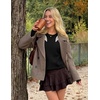 image:imageZESICA Womens Fall Wniter Cozy Sweaters Pearls Lace Trim Pullover TopsBlack