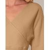 image:imageZESICA Womens Fall Wrap V Neck Belted Ruffle Sweater TopCamel