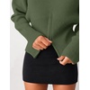 image:imageZESICA Womens Fall Zipper Pullover Sweaters 2026 Cozy Ribbed Knit TopsArmygreen