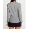image:imageZESICA Womens Fall Zipper Pullover Sweaters 2026 Cozy Ribbed Knit TopsGrey