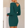 image:imageZESICA Womens Long Batwing Sleeve Wrap V Neck Sweater DressGreen