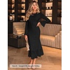 image:imageZESICA Womens Long Sleeve Floral Lace Cocktail Wedding Guest Maxi DressesBlack
