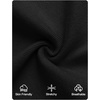 image:imageZESICA Womens Off Shoulder Faux Fur Bodycon Sweater Maxi DressBlack