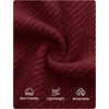 image:imageZESICA Womens Off The Shoulder Fall Sweater DressWine