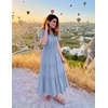 image:imageZESICA Womens Summer Casual Short Sleeve Boho Midi DressBlue