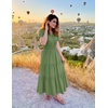 image:imageZESICA Womens Summer Casual Short Sleeve Boho Midi DressGreen