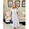 image:imageZESICA Womens Summer Casual Short Sleeve Boho Midi DressWhite