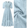 image:imageZESICA Womens Summer Short Puff Sleeve Floral Lace Maxi DressesBlue