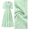 image:imageZESICA Womens Summer Short Puff Sleeve Floral Lace Maxi DressesMint