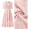 image:imageZESICA Womens Summer Short Puff Sleeve Floral Lace Maxi DressesPink
