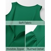 image:imageZESICA Womens Summer Sleeveless Boat Neck Cocktail Mini DressGreen