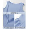 image:imageZESICA Womens Summer Sleeveless Boat Neck Cocktail Mini DressLight Blue