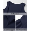 image:imageZESICA Womens Summer Sleeveless Boat Neck Cocktail Mini DressNavy