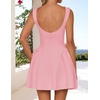 image:imageZESICA Womens Summer Sleeveless Boat Neck Cocktail Mini DressPink