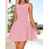 image:imageZESICA Womens Summer Sleeveless Boat Neck Cocktail Mini DressPink