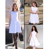 image:imageZESICA Womens Summer Sleeveless Boat Neck Cocktail Mini DressWhite