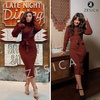 image:imageZESICA Womens Turtleneck Long Sleeve Bodycon Midi Sweater DressesCoffee