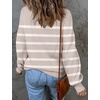 image:imageZESICA Womens Turtleneck Oversized Sweaters 2026 Fall OutfitsAlmond