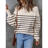 image:imageZESICA Womens Turtleneck Oversized Sweaters 2026 Fall OutfitsApricot