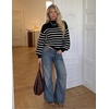 image:imageZESICA Womens Turtleneck Oversized Sweaters 2026 Fall OutfitsBlack