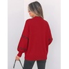 image:imageZESICA Womens Turtleneck Oversized Sweaters 2026 Fall OutfitsBurgundy