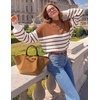 image:imageZESICA Womens Turtleneck Oversized Sweaters 2026 Fall OutfitsCaramel