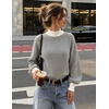 image:imageZESICA Womens Turtleneck Oversized Sweaters 2026 Fall OutfitsCarbon