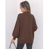 image:imageZESICA Womens Turtleneck Oversized Sweaters 2026 Fall OutfitsChocolate