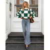 image:imageZESICA Womens Turtleneck Oversized Sweaters 2026 Fall OutfitsDarkgreenplaid