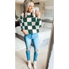 image:imageZESICA Womens Turtleneck Oversized Sweaters 2026 Fall OutfitsDarkgreenplaid