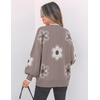 image:imageZESICA Womens Turtleneck Oversized Sweaters 2026 Fall OutfitsFlower