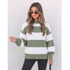 image:imageZESICA Womens Turtleneck Oversized Sweaters 2026 Fall OutfitsGreen
