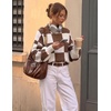 image:imageZESICA Womens Turtleneck Oversized Sweaters 2026 Fall OutfitsMocha