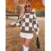 image:imageZESICA Womens Turtleneck Oversized Sweaters 2026 Fall OutfitsMocha