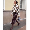 image:imageZESICA Womens Turtleneck Oversized Sweaters 2026 Fall OutfitsMocha