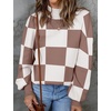 image:imageZESICA Womens Turtleneck Oversized Sweaters 2026 Fall OutfitsNutmeg