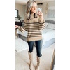 image:imageZESICA Womens Turtleneck Oversized Sweaters 2026 Fall OutfitsOatmeal
