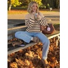 image:imageZESICA Womens Turtleneck Oversized Sweaters 2026 Fall OutfitsOatmeal