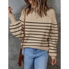 image:imageZESICA Womens Turtleneck Oversized Sweaters 2026 Fall OutfitsOatmeal