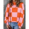 image:imageZESICA Womens Turtleneck Oversized Sweaters 2026 Fall OutfitsOrange