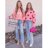 image:imageZESICA Womens Turtleneck Oversized Sweaters 2026 Fall OutfitsPeach