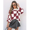 image:imageZESICA Womens Turtleneck Oversized Sweaters 2026 Fall OutfitsPlumplaid