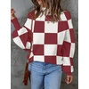 image:imageZESICA Womens Turtleneck Oversized Sweaters 2026 Fall OutfitsPlumplaid