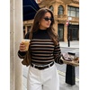 image:imageZESICA Womens Turtleneck Oversized Sweaters 2026 Fall OutfitsTaupe