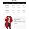 image:imageZESICA Womens Winter Fuzzy Fleece Lapel Button Down Open Front Faux Fur Long Jacket Coat Outwear with PocketsRedSmall