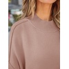 image:imageZESICA Womens Winter Oversized Striped Ribbed Knit SweaterAlmond
