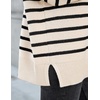 image:imageZESICA Womens Winter Oversized Striped Ribbed Knit SweaterApricotstripe