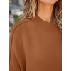 image:imageZESICA Womens Winter Oversized Striped Ribbed Knit SweaterCaramel