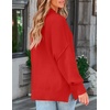 image:imageZESICA Womens Winter Oversized Striped Ribbed Knit SweaterFirered